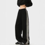 Pantaloni a tre barre primavera 2025 nuovi pantaloni pesanti americani retrò alla moda pantaloni casual lisci alla moda - immagine 3