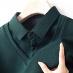 Polo a due pezzi stile t-shirt da uomo a maniche lunghe da papà t-shirt primavera e autunno a lappone sottile alla moda - immagine 7