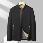 Giacca da uomo primavera e autunno 2025 nuova giacca da uomo con colletto verticale casual da uomo giacca da papà di mezza età per uomo - immagine 7