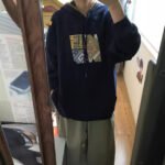 Maglia con cappuccio vintage americana ricamata alla moda nazionale Autunno e Inverno dimagrante in velluto stile pigro e sciolto Taglie forti - immagine 4